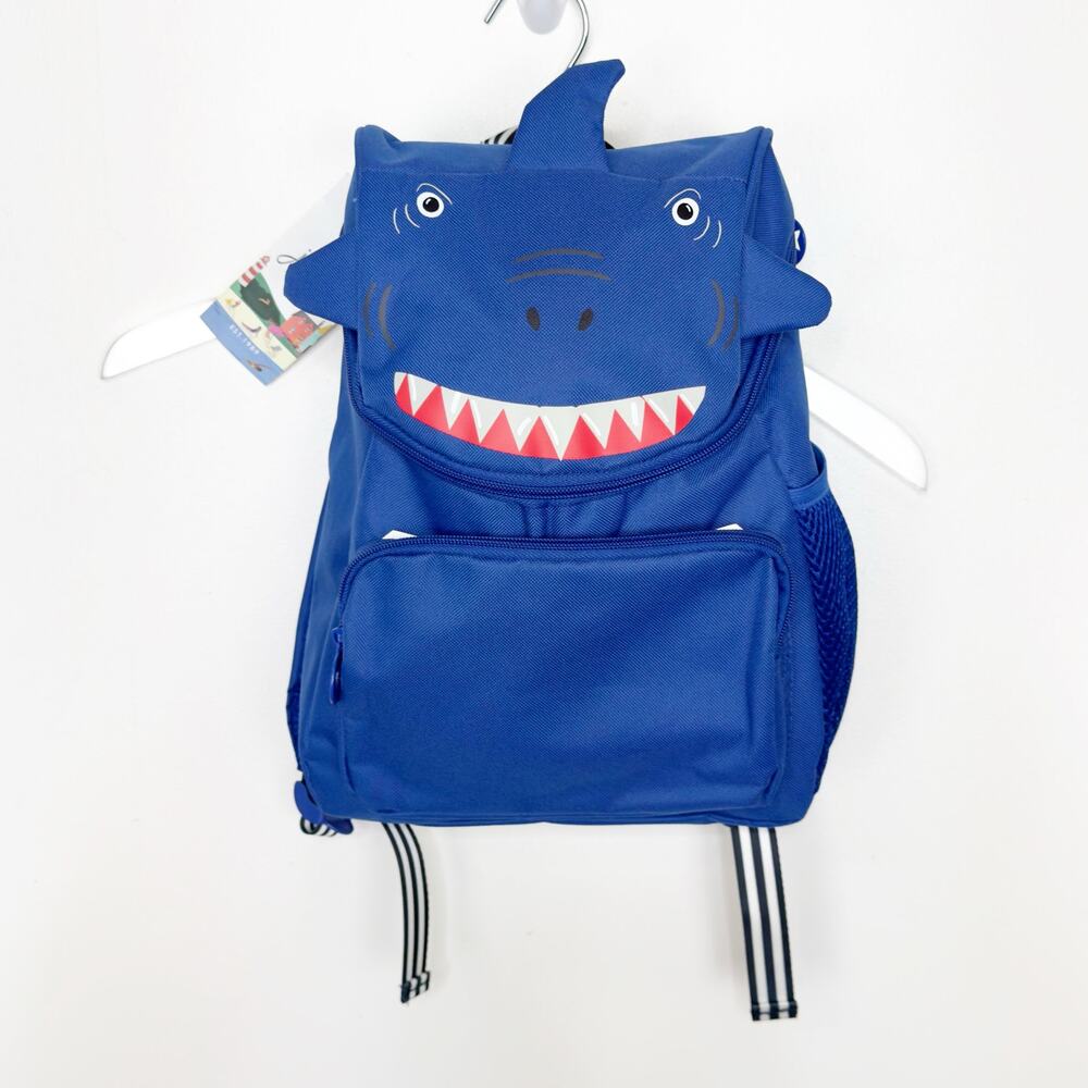 NWT Joules Kids Ranger Blue Shark Backpack - Picture 3 of 8